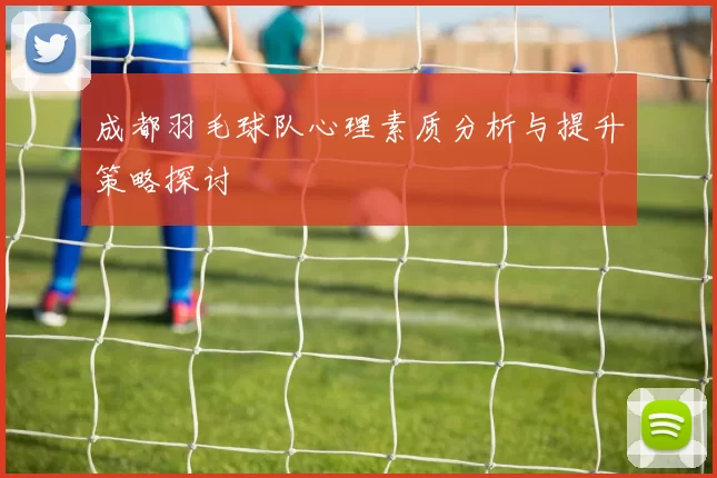 成都羽毛球队心理素质分析与提升策略探讨